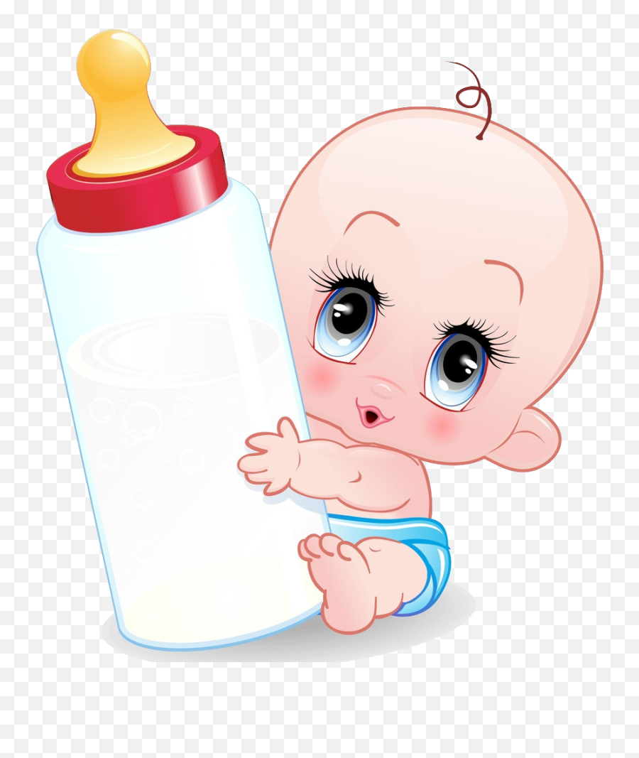 Download Baby Infant Cartoon Bottle Free Transparent Image - Baby Cartoon  Images Hd Png,Baby Bottle Png - free transparent png images 
