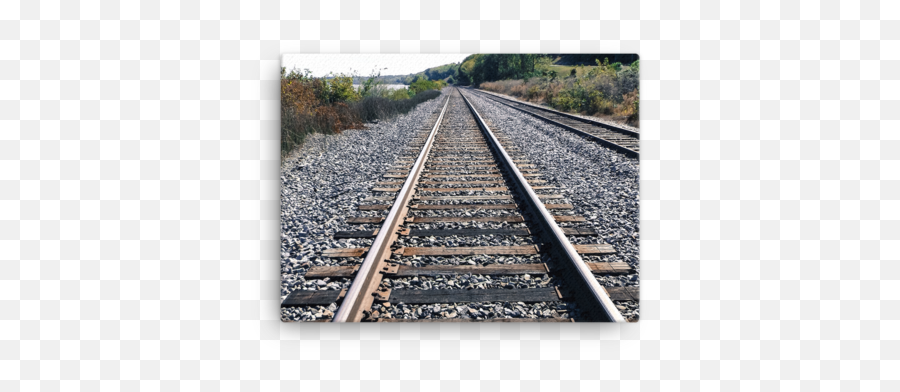 Railroad Tracks Canvas Gatton Studio Online Store - Track Png,Railroad Tracks Png