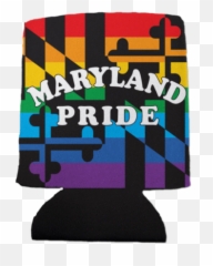 Maryland Pride Rainbow Flag Can Cooler - Graphic Design png