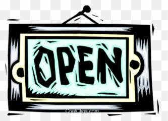 Open Sign Royalty Free Vector Clip Art Illustration - Gas png