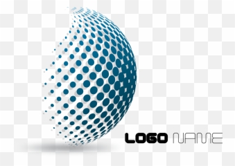 Logo Design 3d Logos - Blue Shere Dots White Background 3d Png,3d Logo Design