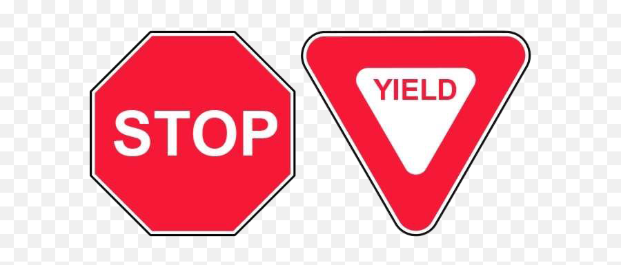 Stop Sign Transparent - Transparent Yield Sign Png,Yield Sign Png