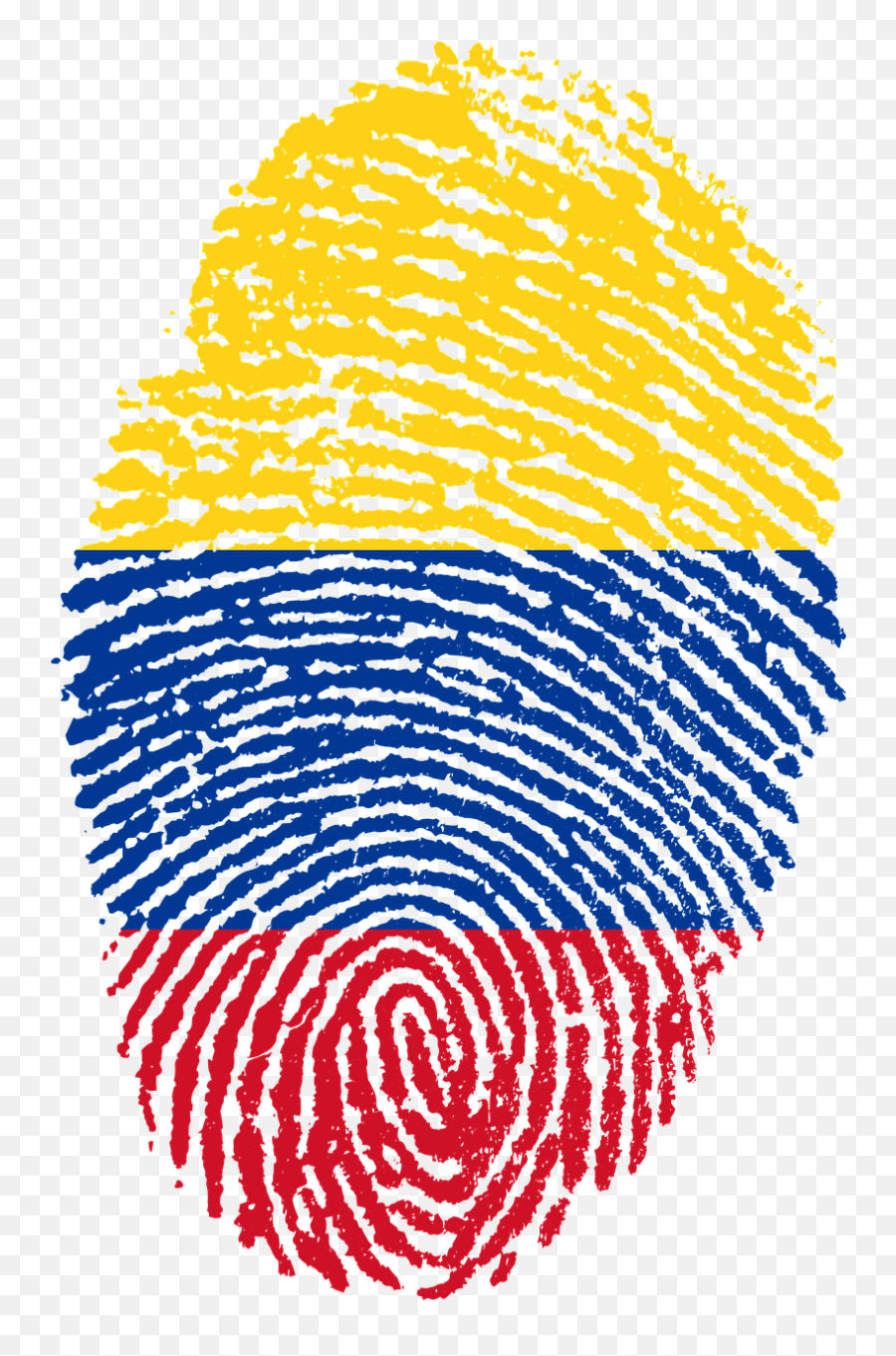 Colombia Flag Fingerprint - Imagenes De Bandera Colombia Png,Colombian Flag Png