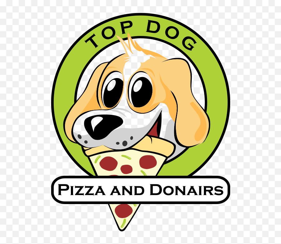 Modern Logo Design For Top Dog Pizza - Cartoon Png,Cartoon Pizza Logo
