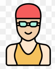 Free Swimmer Woman Icon Symbol - Cartoon png