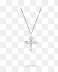 Diamond Cross Pendant Classic Graff - Christian png