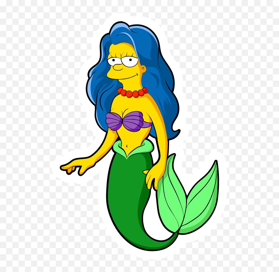 Marge Simpson Ariel Sticker - Mermaid Png,Marge Simpson Png
