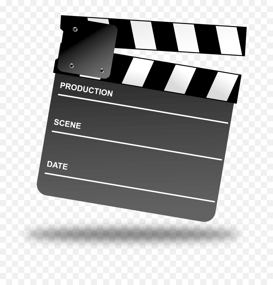 Cinema Clapboard Clapper - Board Free Vector Graphic On Pixabay Film Clapper Board Png,Cut Png