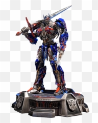 Transformers - Optimus The Last Knight Statue Png,Optimus Prime Transparent