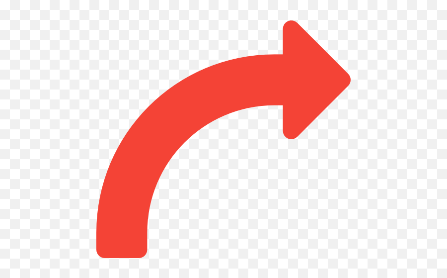 Curved Arrow - Red Curved Arrows Png,Curved Arrows Png