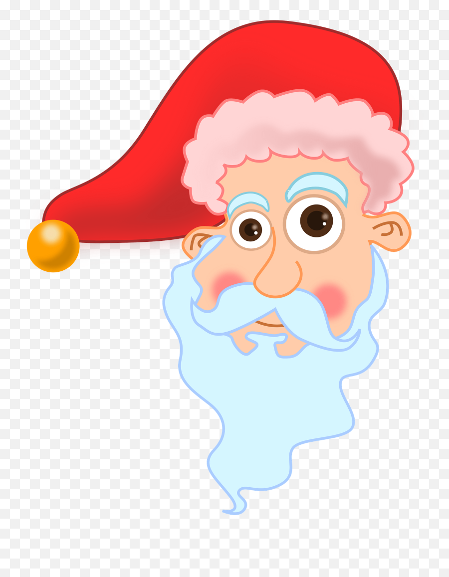 Santa Head Clipart Free Download Transparent Png Creazilla - Santa Claus,Santa Hat And Beard Png