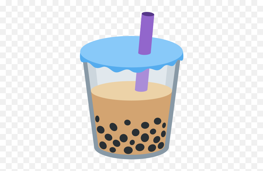 Bubble Tea Emoji - Bubble Tea Emoji Twitter Png,Bubble Tea Transparent