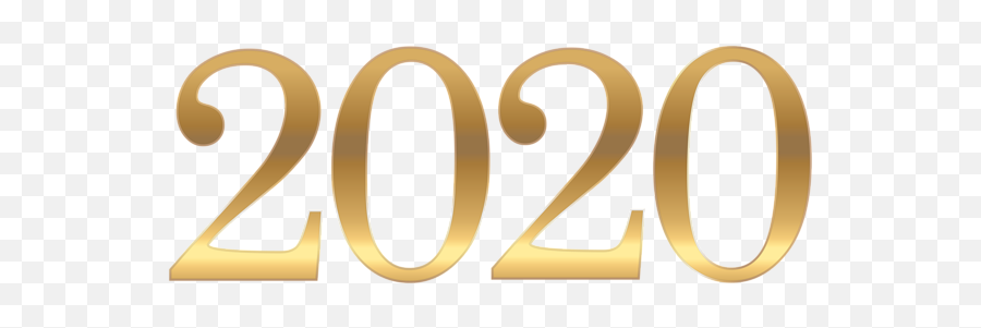Gold 2020 Png Clipart - 2020 Png,Happy New Year 2020 Png