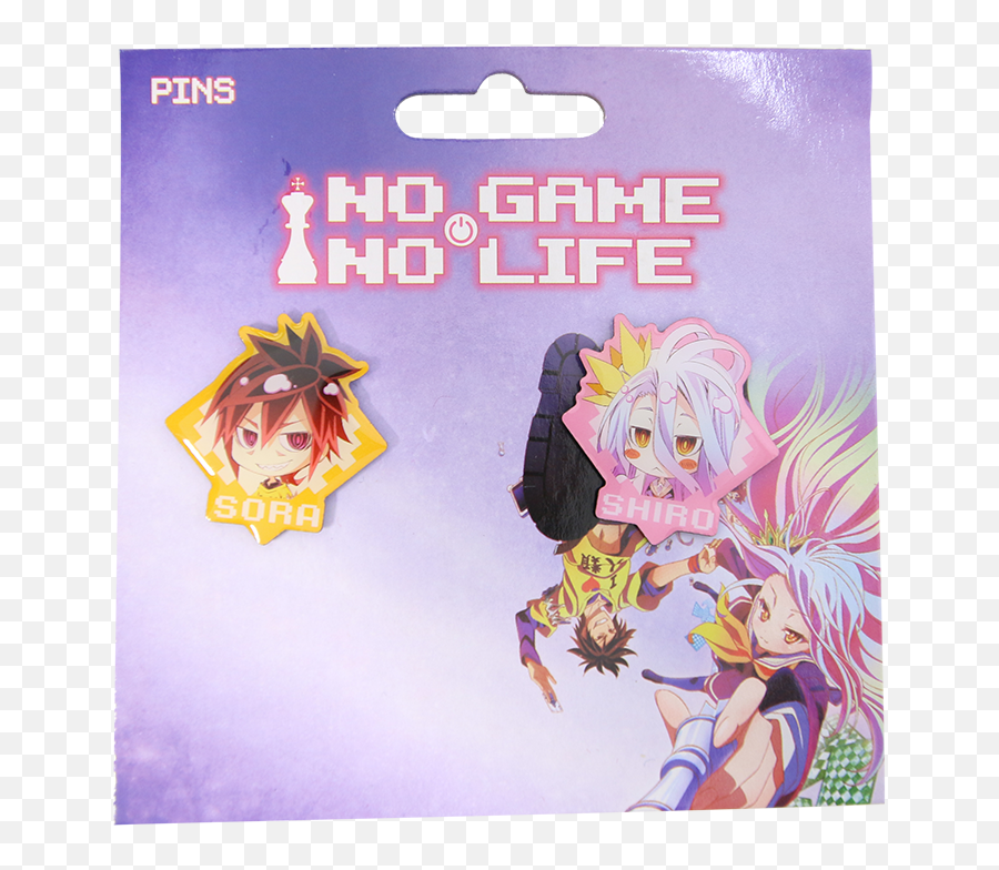 No Game Life Pin Set - Fictional Character Png,No Game No Life Logo