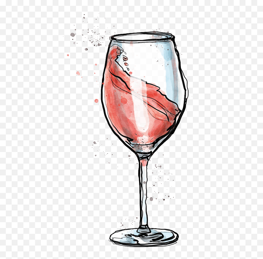 Rose Wine - Champagne Glass Png,Wine Transparent