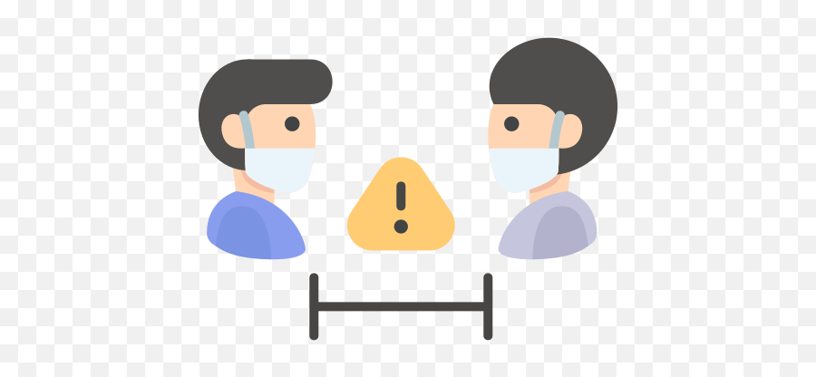 Coronavirus Distance Virus Sick Medical Outbreak - Jaga Jarak Vector Png,Distance Icon