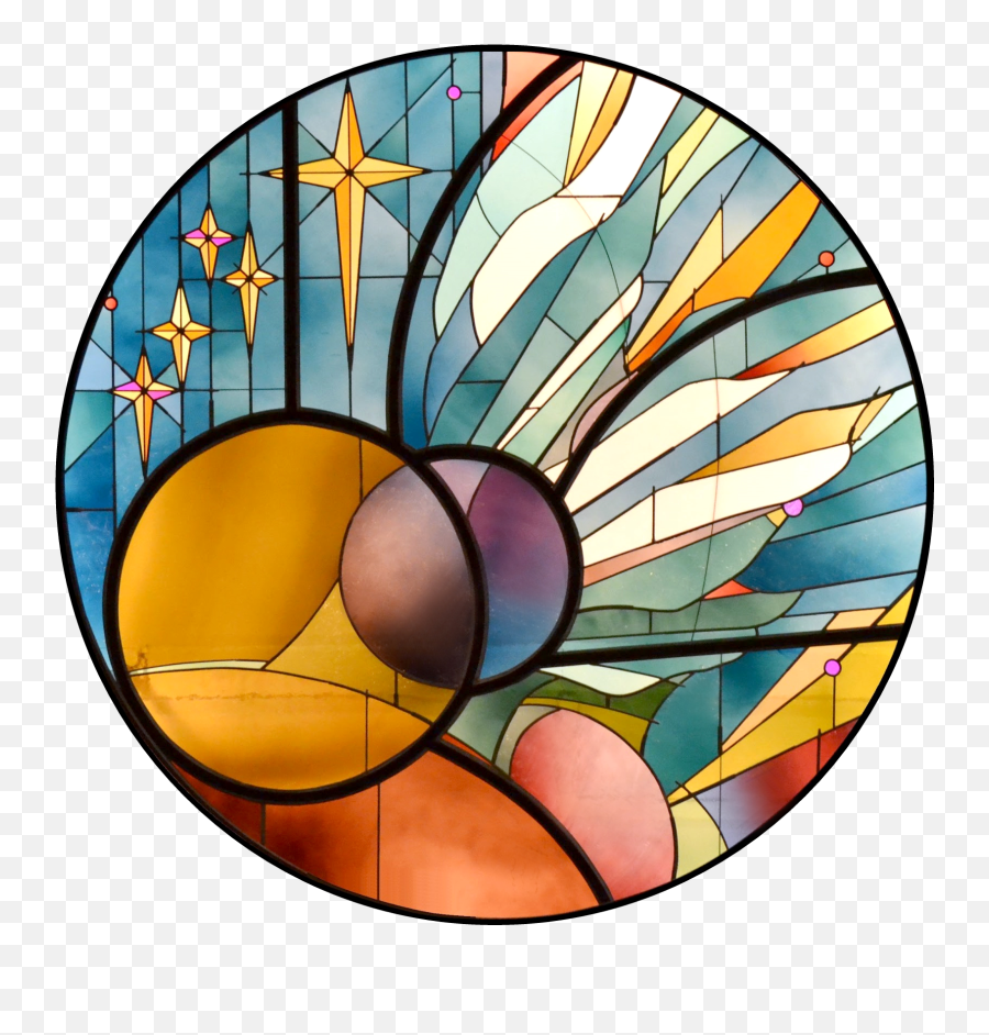 Glass Circle Png - Church Circle Stained Glass,Icon Stained Glass