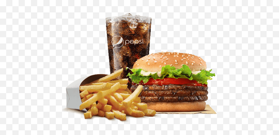 Download Free King Whopper Hamburger Cheeseburger Fries - Burger King With Juice Png,French Fries Icon