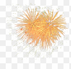 Adobe Fireworks Icon - Opened handpainted golden fireworks Gold Png Transparent