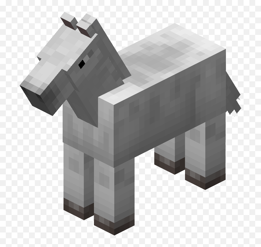 Horse Minecraft Wiki Fandom - Minecraft Horse Black And White Png,White Horse Png