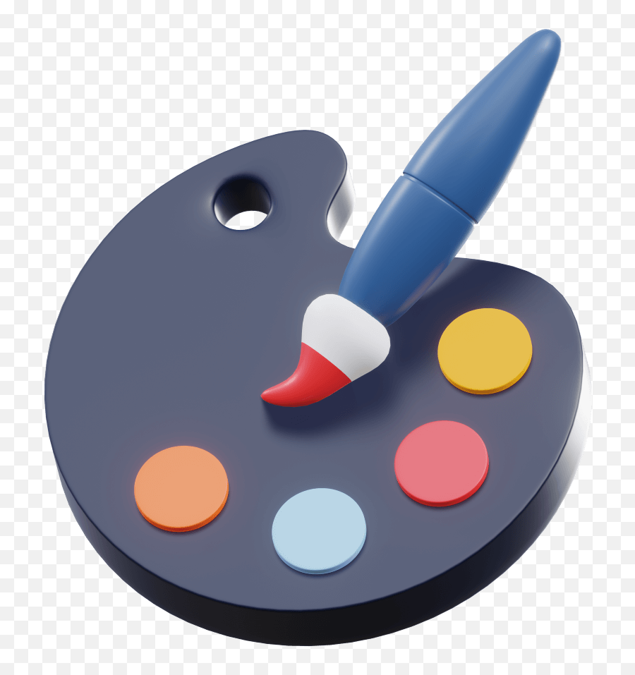 Premium Color Palette 3d Illustration Download In Png Obj - Dot,Ms Paint Icon
