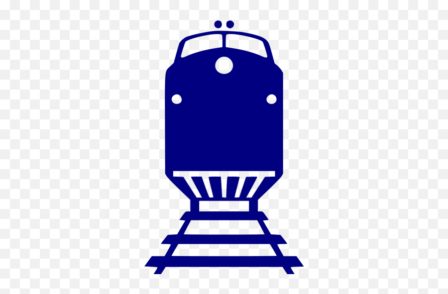 Navy Blue Train 9 Icon - Free Navy Blue Train Icons Train Station Silhouette Png,Railcar Icon