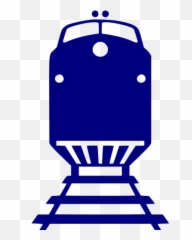 Navy Blue Train 9 Icon - Free navy icons Train Station Silhouette png