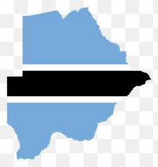 Free Flag Clipart Icon Png And Svg Cliparts - Botswana Map