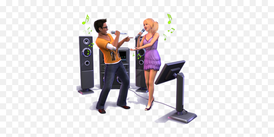 Cantando Karaoke Png 2 Image - Sims 3 Showtime Render,Karaoke Png