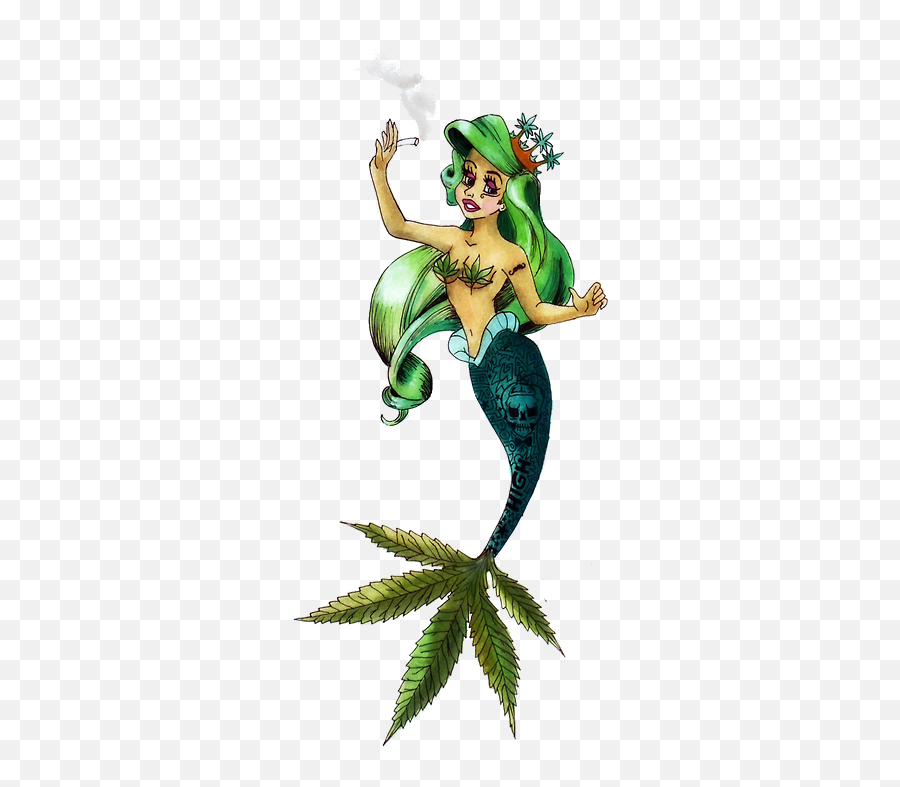 Lady Gaga Mine Weed 420 Tattoos The Little Mermaid Ariel - Ariel The Little Mermaid Smoking Png,Lady Gaga Transparent