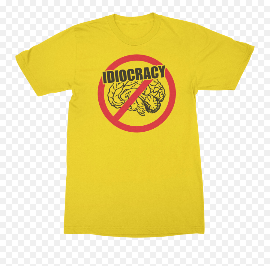No Brain Logo Idiocracy T - Best T Shirt Logo Png,Brain Logo