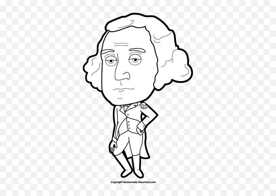 Image Royalty Free Collection Of Black And White High - Cartoon Png,George Washington Png