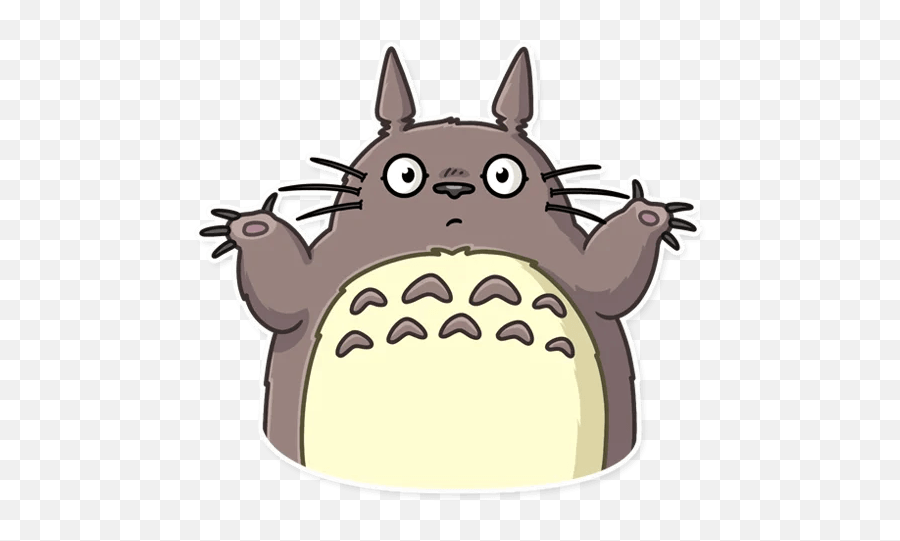 Totoro - Telegram Sticker Stickers De Totoro Para Whatsapp Png,Totoro Png