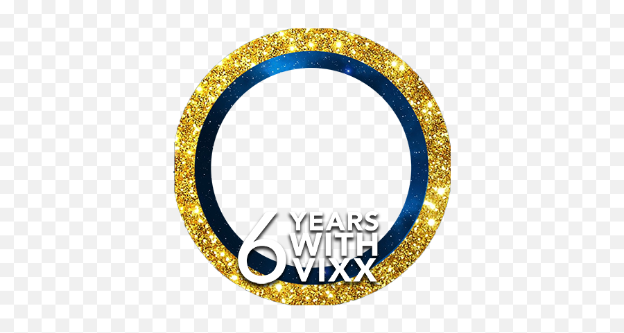 6th Anniversary By Decorating In Navy - Navy Shining Gold Png,Vixx Logo