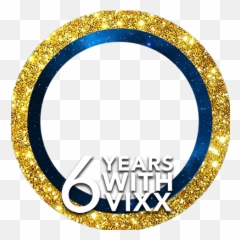 6th Anniversary By Decorating In Navy - Navy Shining Gold Png,Vixx Logo