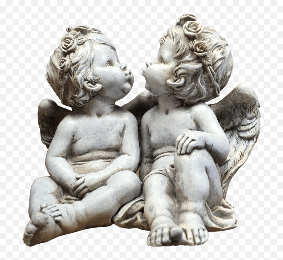 Download Free Png Pair - Ofcherubangels Dlpngcom Twin Angel Baby Statue,Cherub Png