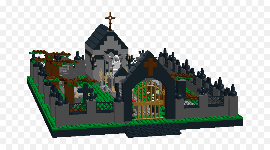 Ldd Moc Modular Graveyard Halloween Edition - Special Lego Lego Graveyard Moc Png,Graveyard Png