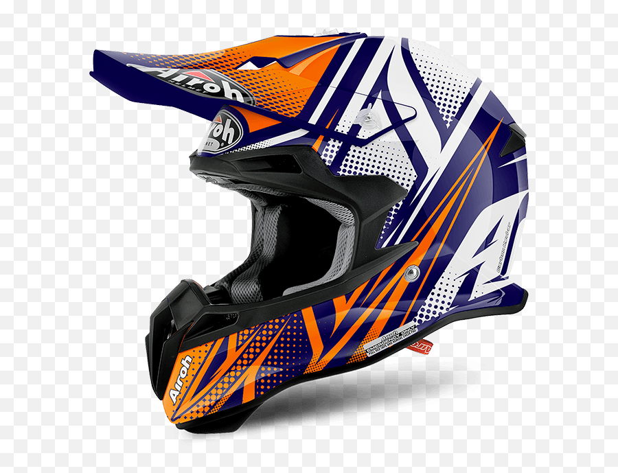 Airoh Terminator 21 S Cleft Off Road Helmet Orange Gloss - Airoh Terminator Png,Terminator Face Png