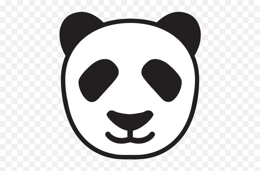 Panda Face Png Picture - Clip Art,Panda Emoji Png