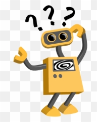 Robot 10 With Questions Karikaturen Zeichnungen - Robot Clipart Png,Robot Head Png