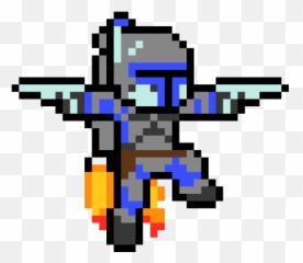 Jetpack Guy Pixel Art Maker - Perler Beads Star Wars Jango Fett Png,Jetpack Png