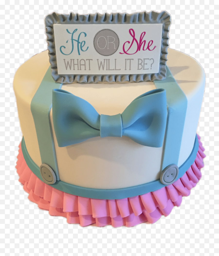 Gender Revealing Cake Bow Tie Transparent Png - Stickpng Bows And Bowties Gender Reveal,Bowtie Png