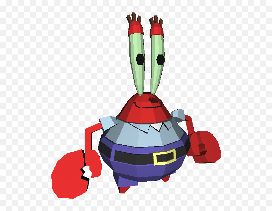 Mr Krabs 3d Model - Mr Krabs 3d Model Png,Mr Krabs Png