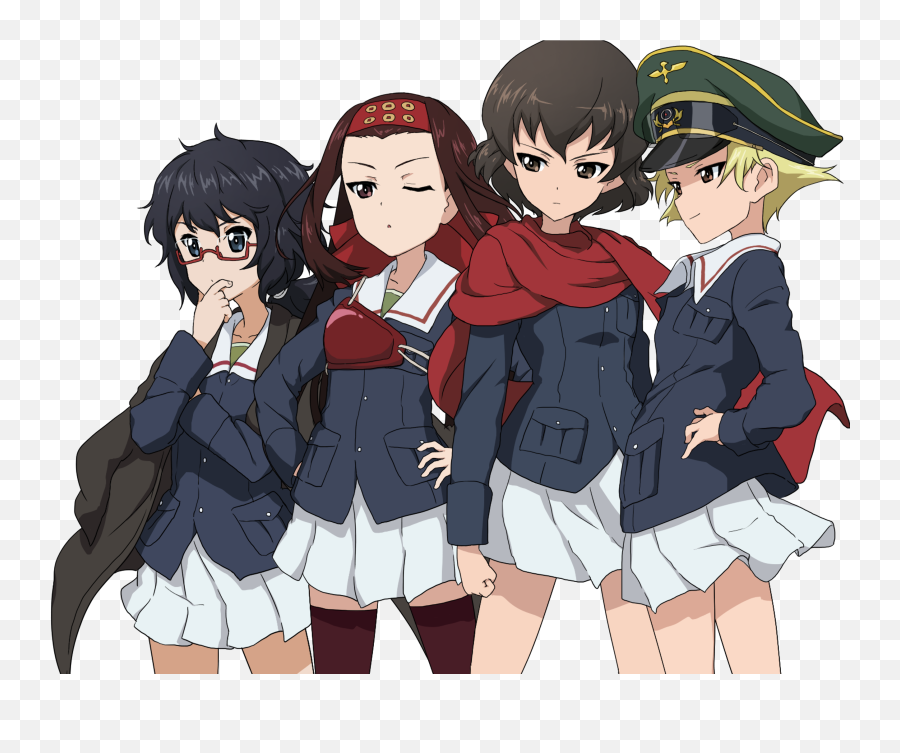 Download Girls Und Panzer Saemonza Hd - Girls Und Panzer Png,Anime Girls Png