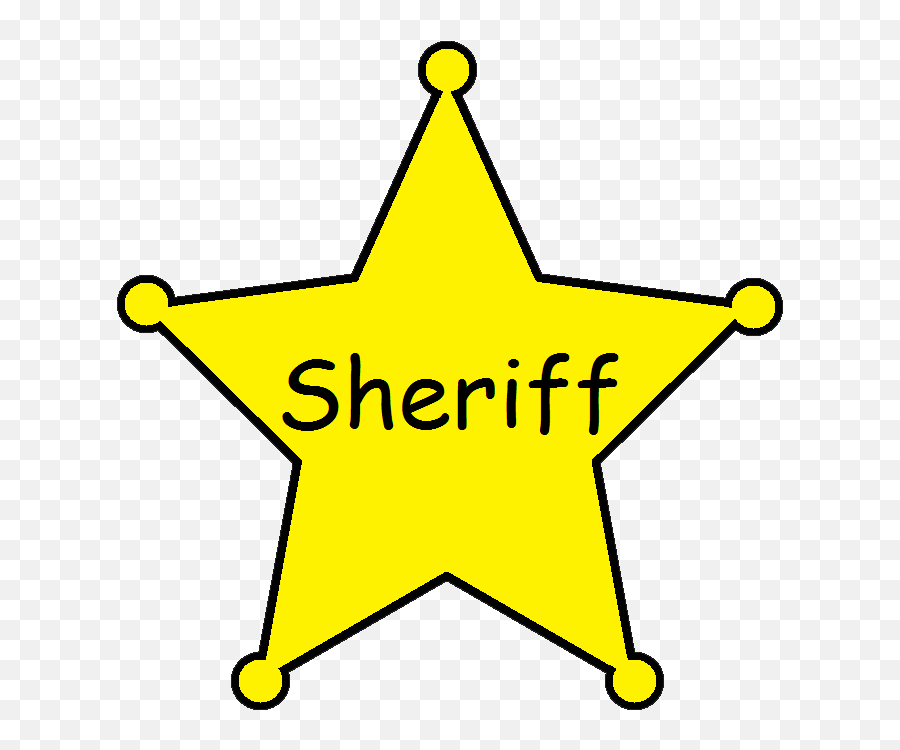 Sheriff Badge Clipart Free Clip Art - Western Star Clipart Png,Sheriff Badge Png