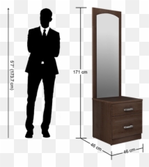 Buy Pride Pro Dresser Table In Cincinnati Walnut Godrej - Couch Png,Dresser Png