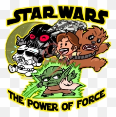 Parodia Kawai Star Wars The Power Of Force Han Solo - Star Cartoon Png,Han Solo Png