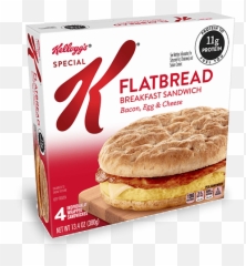 Kelloggu0027s Special K Bacon Egg U0026 Cheese Flatbread - Special K Breakfast Sandwich Png,Scrambled Eggs Png