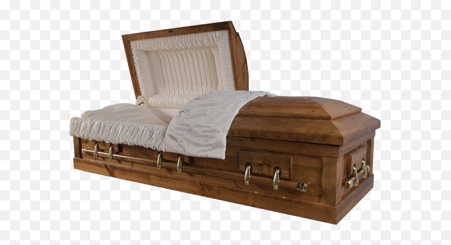 Download Hd Rustic Pine Casket - Rustic Caskets Transparent Coffin Png,Casket Png