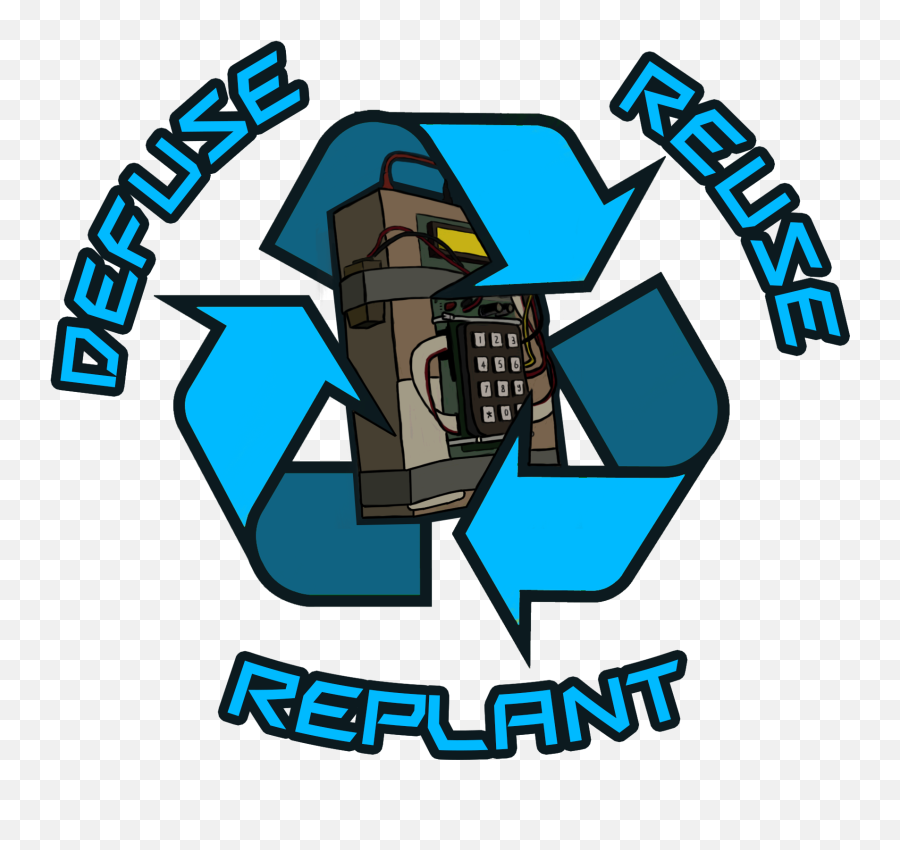 Defuse Reuse Replant Csgo Sticker But Also An Emoji - Reuse Reduce Recycle Gif Png,Csgo Transparent